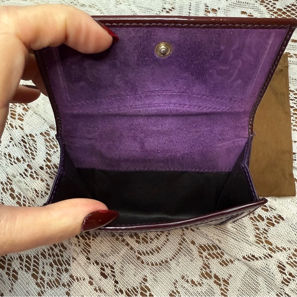 Gucci Maroon Horsebit Patten Leather Wallet - Picture 7 of 11